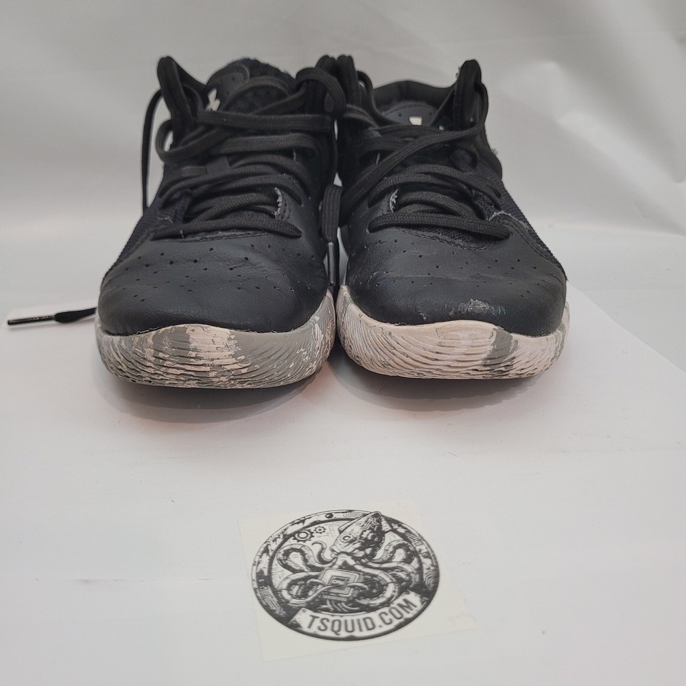 Under Armour Jet 21 Basketball Shoes Youth 3Y Black White Gray 3024796-001